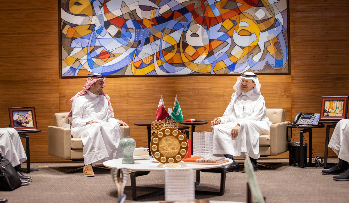 Saudi Energy Minister Meets Qatari Ambassador